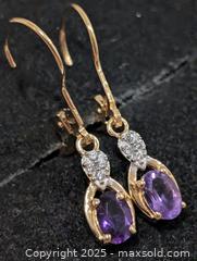 MaxSold Auction: Silver(2.41g) Amethyst Earring  - Toronto (Ontario, Canada) PARTNER MANAGED Downsizing Online Auction - Queen Street East