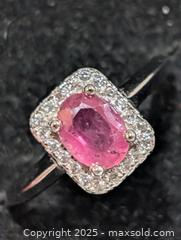 MaxSold Auction: Silver(2.46g)Ruby(1ct)&CZ Ring,size 6 - Toronto (Ontario, Canada) PARTNER MANAGED Downsizing Online Auction - Queen Street East