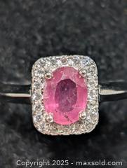 MaxSold Auction: Silver(2.46g)Ruby(1ct)&CZ Ring,size 6 - Toronto (Ontario, Canada) PARTNER MANAGED Downsizing Online Auction - Queen Street East