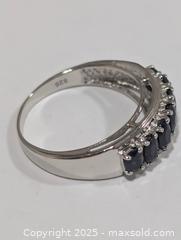 MaxSold Auction: Silver(2.56g) Sapphire Ring,size 7  - Toronto (Ontario, Canada) PARTNER MANAGED Downsizing Online Auction - Queen Street East