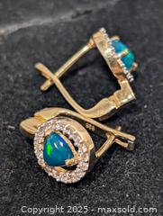 MaxSold Auction: Silver(2.62g)Opal Triplet&CZ Earring  - Toronto (Ontario, Canada) PARTNER MANAGED Downsizing Online Auction - Queen Street East