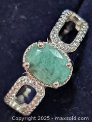 MaxSold Auction: Silver(2.63g)Emerald(1.5ct)&CZ Ring - Toronto (Ontario, Canada) PARTNER MANAGED Downsizing Online Auction - Queen Street East