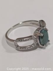 MaxSold Auction: Silver(2.63g)Emerald(1.5ct)&CZ Ring - Toronto (Ontario, Canada) PARTNER MANAGED Downsizing Online Auction - Queen Street East