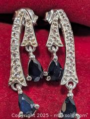 MaxSold Auction: Silver(2.7g) Sapphire Earring  - Toronto (Ontario, Canada) PARTNER MANAGED Downsizing Online Auction - Queen Street East