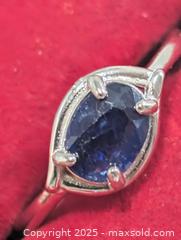 MaxSold Auction: Silver(2.92g) Sapphire Ring,size 8  - Toronto (Ontario, Canada) PARTNER MANAGED Downsizing Online Auction - Queen Street East