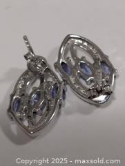 MaxSold Auction: Silver(2.93g) Tanzanite Earring  - Toronto (Ontario, Canada) PARTNER MANAGED Downsizing Online Auction - Queen Street East