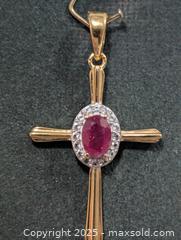 MaxSold Auction: Silver(2g)Ruby Pendant  - Toronto (Ontario, Canada) PARTNER MANAGED Downsizing Online Auction - Queen Street East