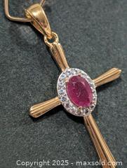 MaxSold Auction: Silver(2g)Ruby Pendant  - Toronto (Ontario, Canada) PARTNER MANAGED Downsizing Online Auction - Queen Street East