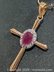 MaxSold Auction: Silver(2g)Ruby Pendant  - Toronto (Ontario, Canada) PARTNER MANAGED Downsizing Online Auction - Queen Street East
