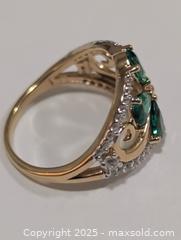 MaxSold Auction: Silver(3.06g)Chrome Diopside&CZ Ring - Toronto (Ontario, Canada) PARTNER MANAGED Downsizing Online Auction - Queen Street East