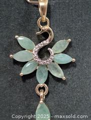 MaxSold Auction: Silver(3.29g)Emerald Pendant  - Toronto (Ontario, Canada) PARTNER MANAGED Downsizing Online Auction - Queen Street East