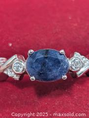 MaxSold Auction: Silver(3.39g) Sapphire Ring,size 7  - Toronto (Ontario, Canada) PARTNER MANAGED Downsizing Online Auction - Queen Street East