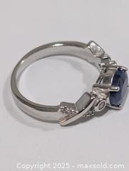 MaxSold Auction: Silver(3.39g) Sapphire Ring,size 7  - Toronto (Ontario, Canada) PARTNER MANAGED Downsizing Online Auction - Queen Street East