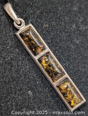 MaxSold Auction: Silver(3.46g)Baltic amber Pendant  - Toronto (Ontario, Canada) PARTNER MANAGED Downsizing Online Auction - Queen Street East