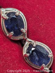 MaxSold Auction: Silver(3.63g) Sapphire Earring  - Toronto (Ontario, Canada) PARTNER MANAGED Downsizing Online Auction - Queen Street East