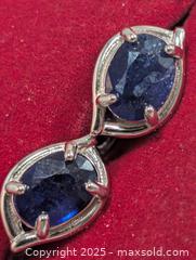 MaxSold Auction: Silver(3.63g) Sapphire Earring  - Toronto (Ontario, Canada) PARTNER MANAGED Downsizing Online Auction - Queen Street East