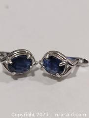 MaxSold Auction: Silver(3.63g) Sapphire Earring  - Toronto (Ontario, Canada) PARTNER MANAGED Downsizing Online Auction - Queen Street East