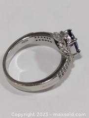 MaxSold Auction: Silver(3.71g) Sapphire&CZ Ring,size 8  - Toronto (Ontario, Canada) PARTNER MANAGED Downsizing Online Auction - Queen Street East