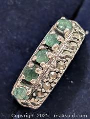MaxSold Auction: Silver(3.84g) Emerald Ring,size 6.5 - Toronto (Ontario, Canada) PARTNER MANAGED Downsizing Online Auction - Queen Street East