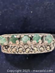MaxSold Auction: Silver(3.84g) Emerald Ring,size 6.5 - Toronto (Ontario, Canada) PARTNER MANAGED Downsizing Online Auction - Queen Street East