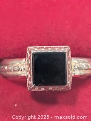 MaxSold Auction: Silver(3.86g)Black Onyx Ring,size 6.5 - Toronto (Ontario, Canada) PARTNER MANAGED Downsizing Online Auction - Queen Street East