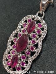 MaxSold Auction: Silver(3.8g) Ruby Earring  - Toronto (Ontario, Canada) PARTNER MANAGED Downsizing Online Auction - Queen Street East