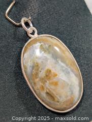 MaxSold Auction: Silver(3.92g)agate/Jasper Pendant  - Toronto (Ontario, Canada) PARTNER MANAGED Downsizing Online Auction - Queen Street East