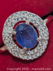 MaxSold Auction: Silver(3.93g)Sapphire&CZ Ring,size 9 - Toronto (Ontario, Canada) PARTNER MANAGED Downsizing Online Auction - Queen Street East