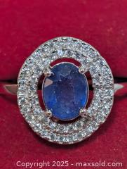 MaxSold Auction: Silver(3.93g)Sapphire&CZ Ring,size 9 - Toronto (Ontario, Canada) PARTNER MANAGED Downsizing Online Auction - Queen Street East