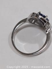 MaxSold Auction: Silver(3.93g)Sapphire&CZ Ring,size 9 - Toronto (Ontario, Canada) PARTNER MANAGED Downsizing Online Auction - Queen Street East