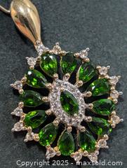 MaxSold Auction: Silver(4.06g)Chrome Diopside Pendant  - Toronto (Ontario, Canada) PARTNER MANAGED Downsizing Online Auction - Queen Street East