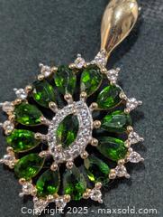 MaxSold Auction: Silver(4.06g)Chrome Diopside Pendant  - Toronto (Ontario, Canada) PARTNER MANAGED Downsizing Online Auction - Queen Street East