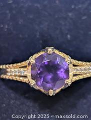 MaxSold Auction: Silver(4.33g) Amethyst&CZ Ring,size 10 - Toronto (Ontario, Canada) PARTNER MANAGED Downsizing Online Auction - Queen Street East