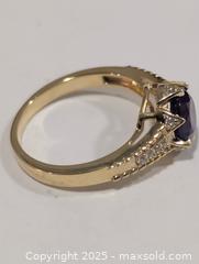 MaxSold Auction: Silver(4.33g) Amethyst&CZ Ring,size 10 - Toronto (Ontario, Canada) PARTNER MANAGED Downsizing Online Auction - Queen Street East