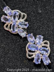 MaxSold Auction: Silver(4.33g) Tanzanite Earring  - Toronto (Ontario, Canada) PARTNER MANAGED Downsizing Online Auction - Queen Street East