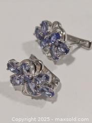 MaxSold Auction: Silver(4.33g) Tanzanite Earring  - Toronto (Ontario, Canada) PARTNER MANAGED Downsizing Online Auction - Queen Street East