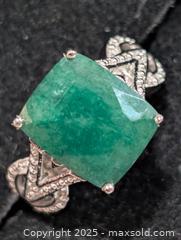 MaxSold Auction: Silver(4.68g)Dyed Emerald(4.6ct)Ring - Toronto (Ontario, Canada) PARTNER MANAGED Downsizing Online Auction - Queen Street East