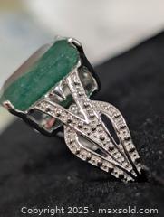 MaxSold Auction: Silver(4.68g)Dyed Emerald(4.6ct)Ring - Toronto (Ontario, Canada) PARTNER MANAGED Downsizing Online Auction - Queen Street East