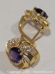 MaxSold Auction: Silver(4.95g) Amethyst Earring  - Toronto (Ontario, Canada) PARTNER MANAGED Downsizing Online Auction - Queen Street East