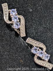 MaxSold Auction: Silver(4g)Tanzanite Earring  - Toronto (Ontario, Canada) PARTNER MANAGED Downsizing Online Auction - Queen Street East