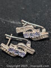 MaxSold Auction: Silver(4g)Tanzanite Earring  - Toronto (Ontario, Canada) PARTNER MANAGED Downsizing Online Auction - Queen Street East