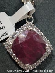 MaxSold Auction: Silver(6.05g)Dyed RubyTopaz(7.80ct) - Toronto (Ontario, Canada) PARTNER MANAGED Downsizing Online Auction - Queen Street East