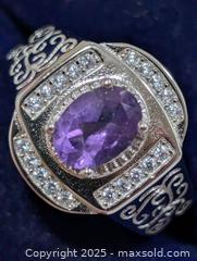 MaxSold Auction: Silver(6.72g) Amethyst(1.5ct)Ring - Toronto (Ontario, Canada) PARTNER MANAGED Downsizing Online Auction - Queen Street East