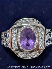 MaxSold Auction: Silver(6.72g) Amethyst(1.5ct)Ring - Toronto (Ontario, Canada) PARTNER MANAGED Downsizing Online Auction - Queen Street East