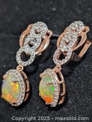 MaxSold Auction: Silver(6.95g)Opal&CZ Earring  - Toronto (Ontario, Canada) PARTNER MANAGED Downsizing Online Auction - Queen Street East