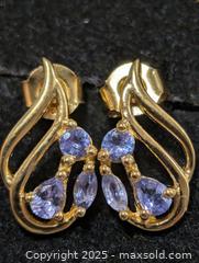 MaxSold Auction: Silver (2.16g) Tanzanite Earring  - Toronto (Ontario, Canada) PARTNER MANAGED Downsizing Online Auction - Queen Street East