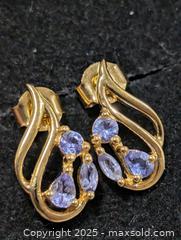 MaxSold Auction: Silver (2.16g) Tanzanite Earring  - Toronto (Ontario, Canada) PARTNER MANAGED Downsizing Online Auction - Queen Street East
