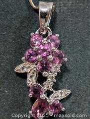 MaxSold Auction: Silver (2.32g)Garnet&CZ Pendant  - Toronto (Ontario, Canada) PARTNER MANAGED Downsizing Online Auction - Queen Street East