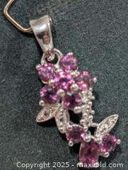 MaxSold Auction: Silver (2.32g)Garnet&CZ Pendant  - Toronto (Ontario, Canada) PARTNER MANAGED Downsizing Online Auction - Queen Street East