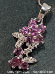 MaxSold Auction: Silver (2.32g)Garnet&CZ Pendant  - Toronto (Ontario, Canada) PARTNER MANAGED Downsizing Online Auction - Queen Street East